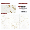 Gold Line Glossy Floor Tiles