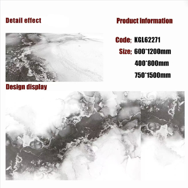 Gold Line Glossy Floor Tiles