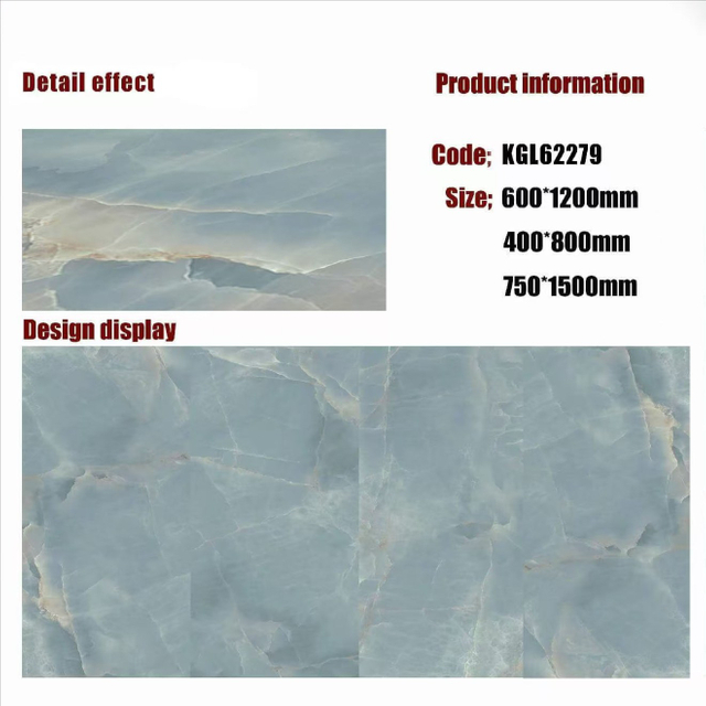 Gold Line Glossy Floor Tiles