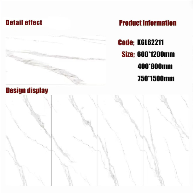 Gold Line Glossy Floor Tiles