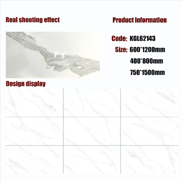 Gold Line Glossy Floor Tiles