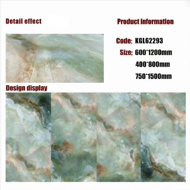 Gold Line Glossy Floor Tiles