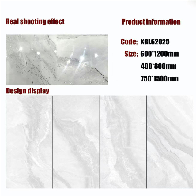 Gold Line Glossy Floor Tiles