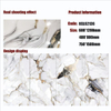 Gold Line Glossy Floor Tiles