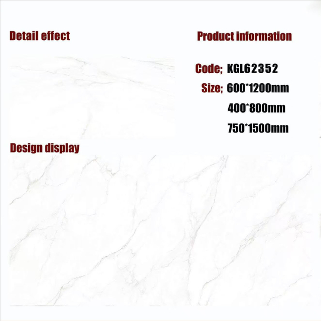 Gold Line Glossy Floor Tiles