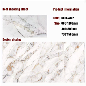 Gold Line Glossy Floor Tiles