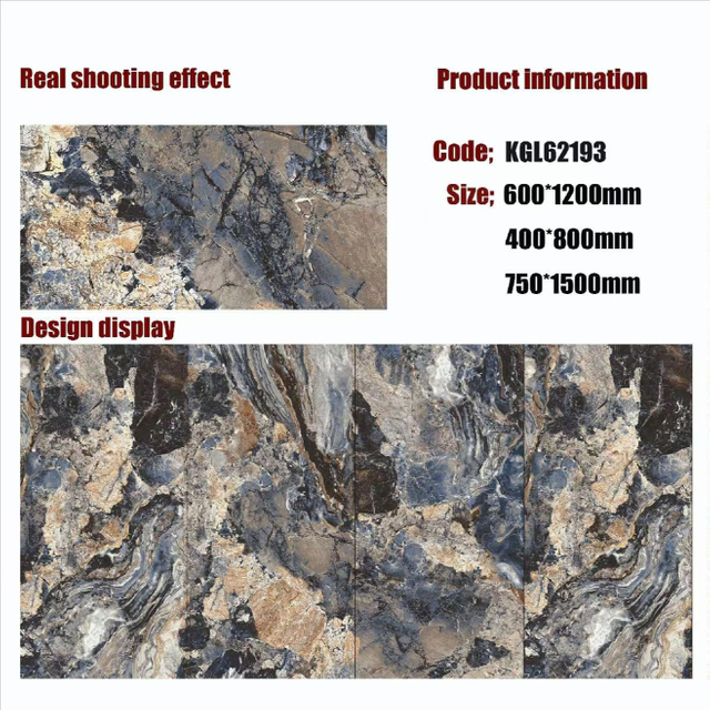 Gold Line Glossy Floor Tiles