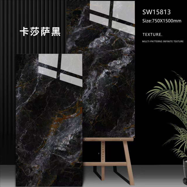 75x150 cm Glazed Polish Luxury Floor Tiles