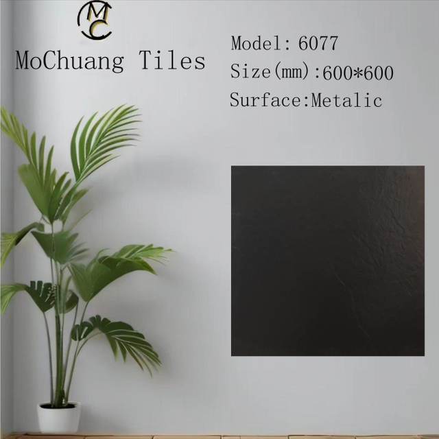 6077 Slate Mould Black Matt Tiles