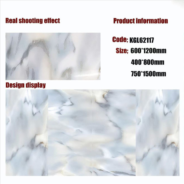 Gold Line Glossy Floor Tiles