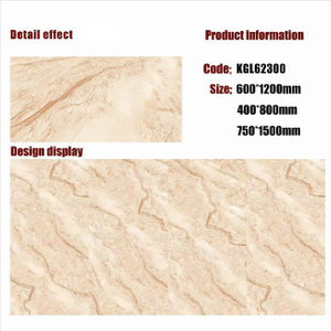 Gold Line Glossy Floor Tiles