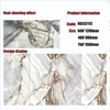 Gold Line Glossy Floor Tiles
