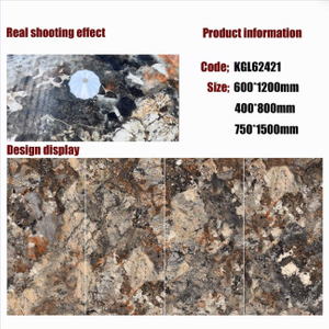 Gold Line Glossy Floor Tiles