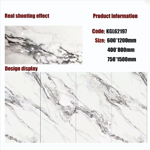 Gold Line Glossy Floor Tiles