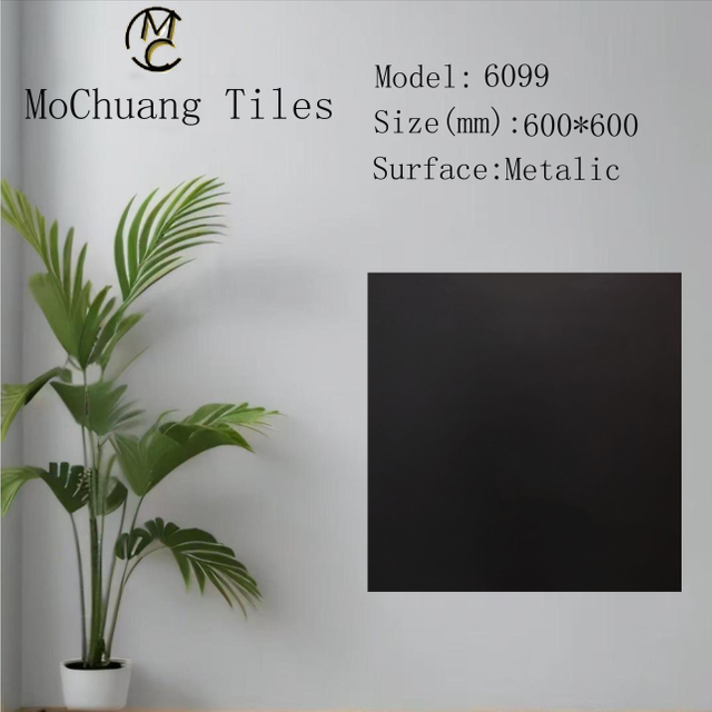 6099 Pure Black Matt Tiles