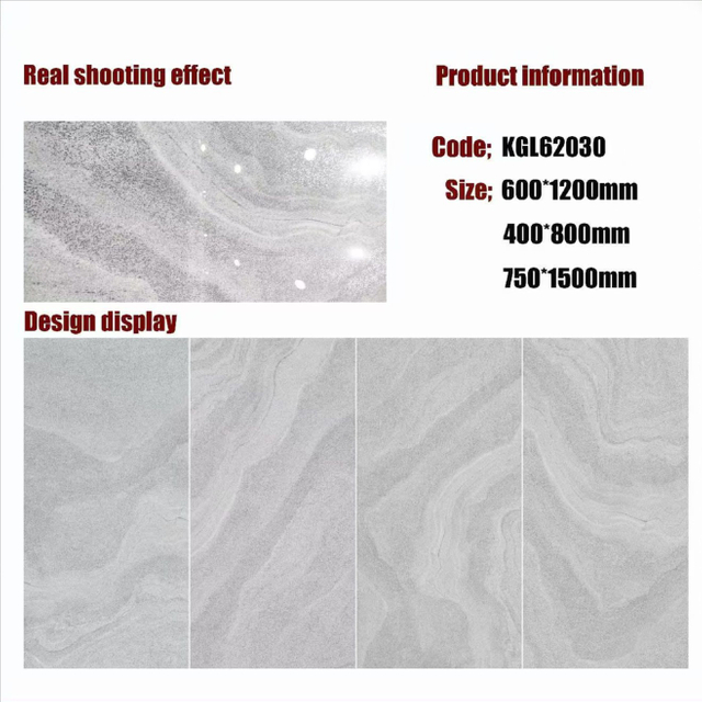 Gold Line Glossy Floor Tiles