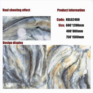 Gold Line Glossy Floor Tiles