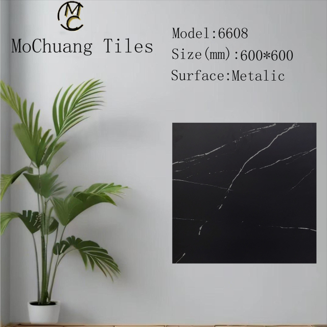 6608 Black Matt Tiles