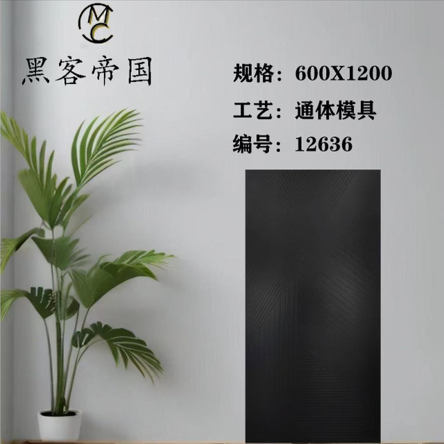 12636 Black Mould Matt Tiles