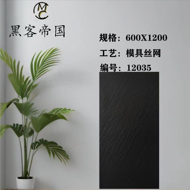 12035 Black Mould Matt Tiles